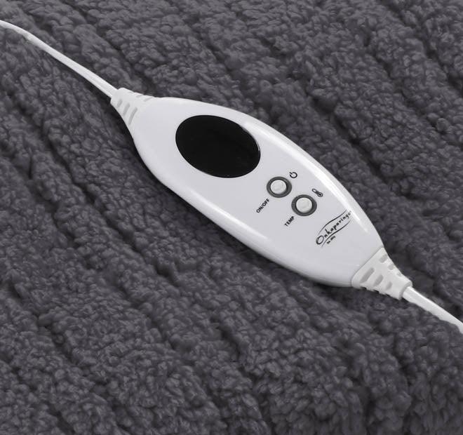 Revita Sleep 130x160cm Reversible Heated Throw Charcoal