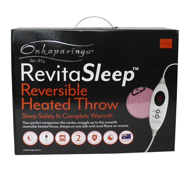 Revita Sleep 130x160cm Reversible Heated Throw Plum