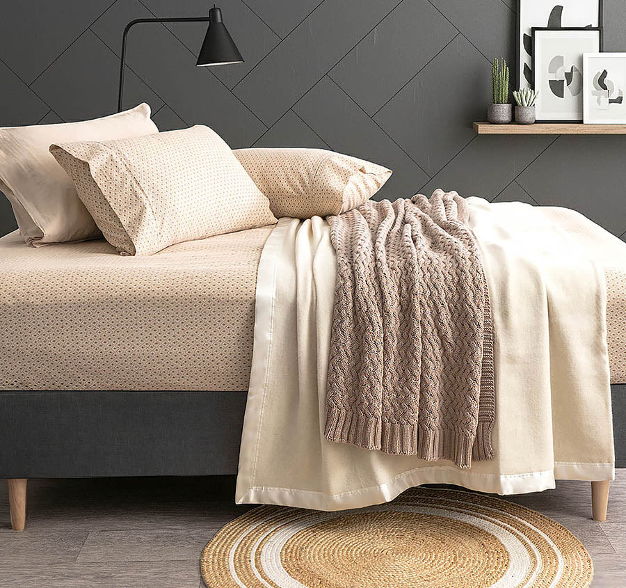 Egyptian Cotton Printed Flannelette Mega Fitted Combo Set Range Diamond