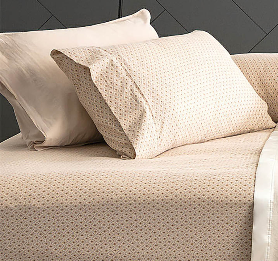 Egyptian Cotton Printed Flannelette Mega Fitted Combo Set Range Diamond