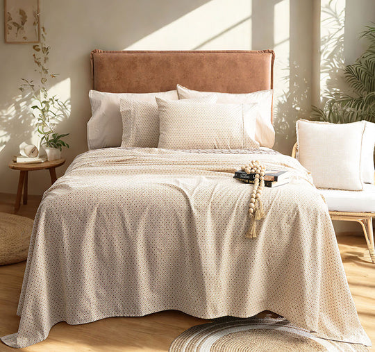 Egyptian Cotton Printed Flannelette Mega Sheet Set Range Diamond