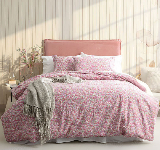 Egyptian Cotton Printed Flannelette Quilt Cover Set Range Ditty