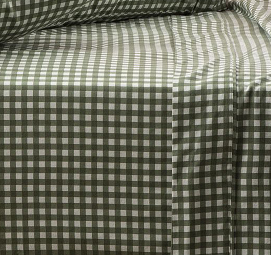 Egyptian Cotton Printed Flannelette Mega Sheet Set Range Gingham