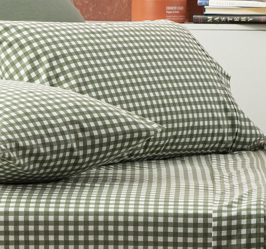Egyptian Cotton Printed Flannelette Mega Sheet Set Range Gingham
