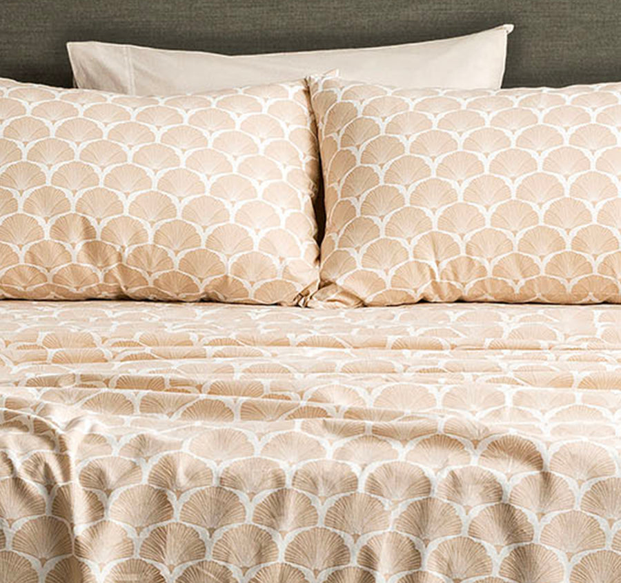 Egyptian Cotton Printed Flannelette Mega Sheet Set Range Ginko