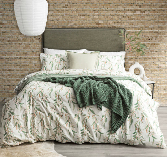 Egyptian Cotton Printed Flannelette Quilt Cover Set Range Gumnut