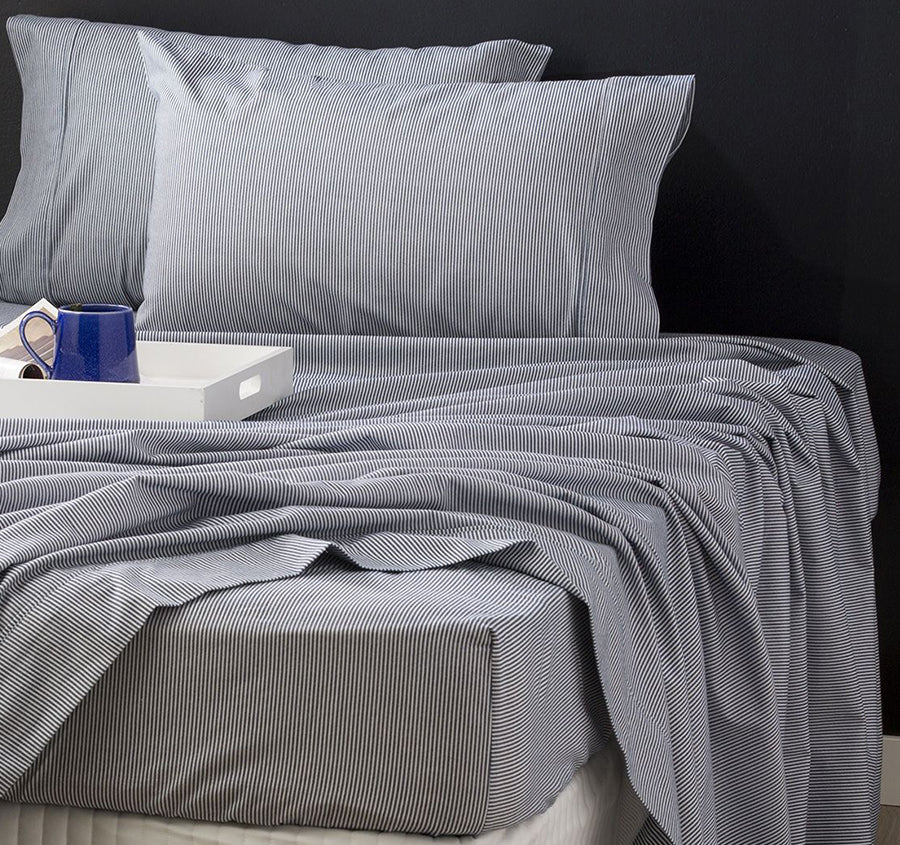 Egyptian Cotton Printed Flannelette Mega Sheet Set Range Striped