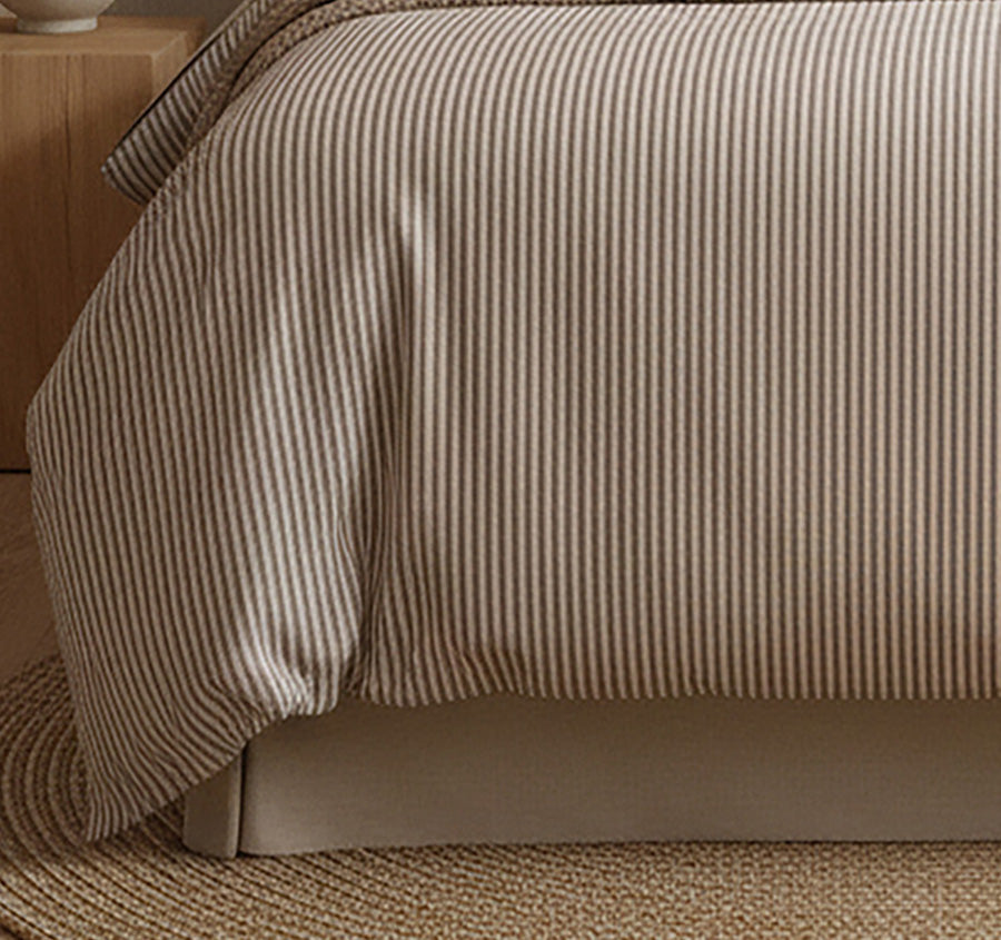 Egyptian Cotton Printed Flannelette Quilt Cover Set Range Vintage Stripe