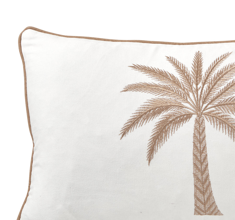Azure Palm 30x50cm Filled Cushion Sand