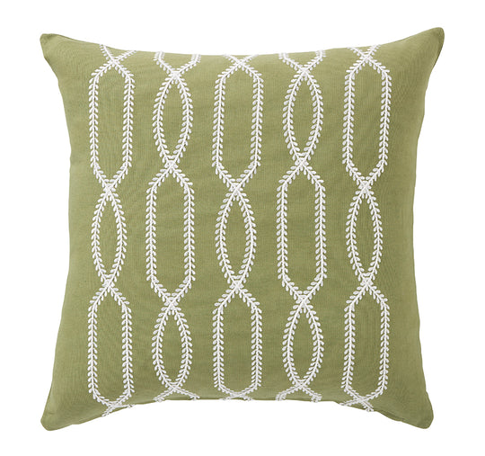 Cayman Lattice 50x50cm Filled Cushion Green