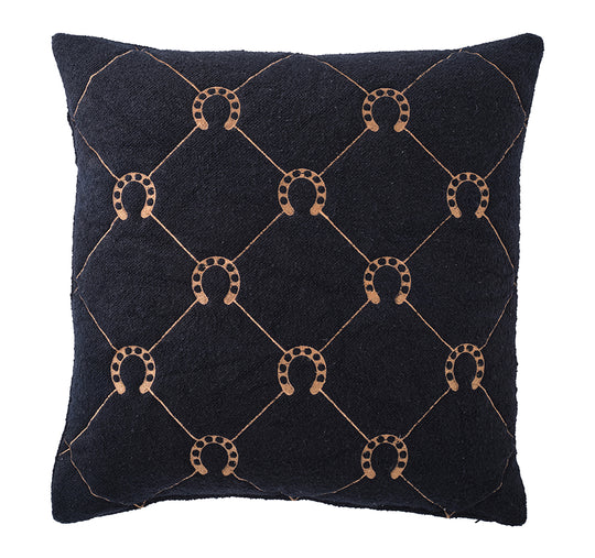 Equine Manor 50x50cm Filled Cushion Black
