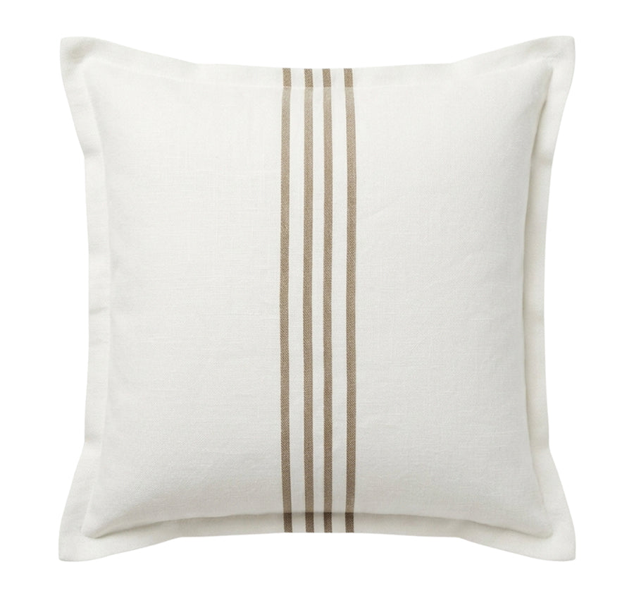 Linen Aura 50x50cm Filled Cushion White