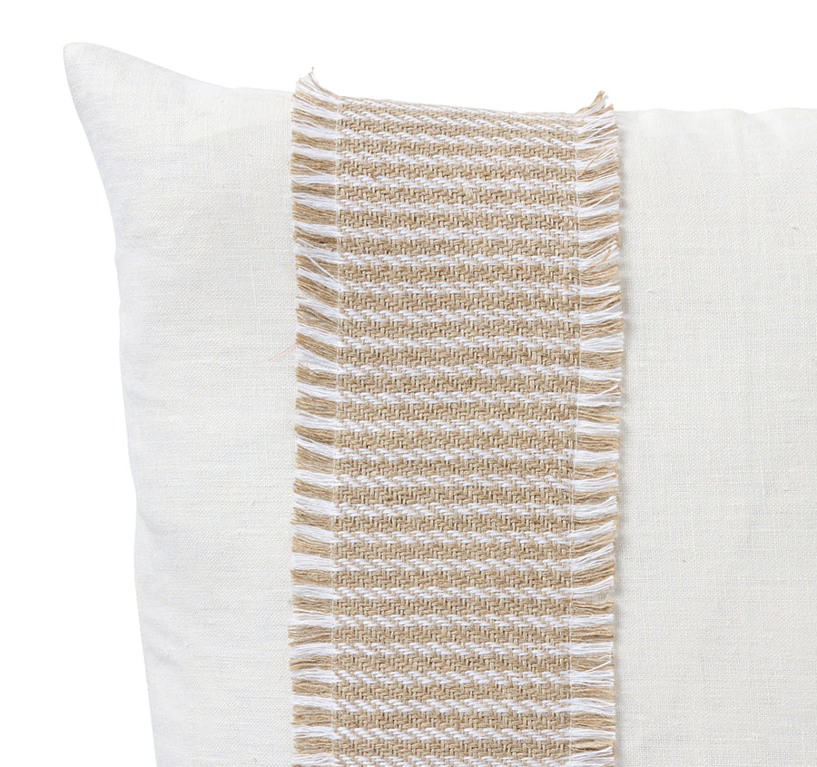 Linen Formentera Stripe 50x50cm Filled Cushion Sand