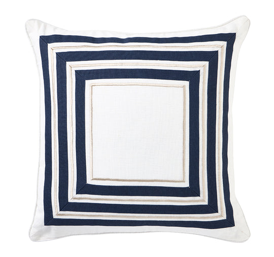 Linen Marseille 50x50cm Filled Cushion Navy