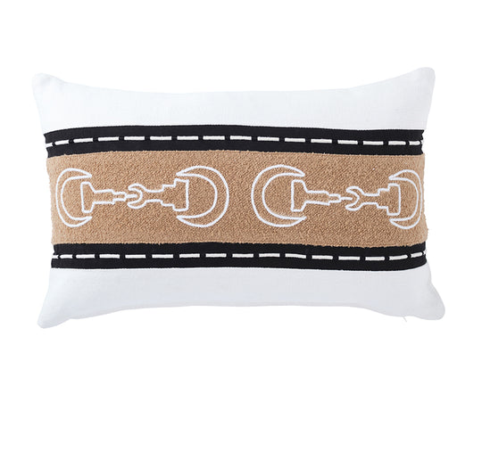 Maison Equine 30x50cm Filled Cushion
