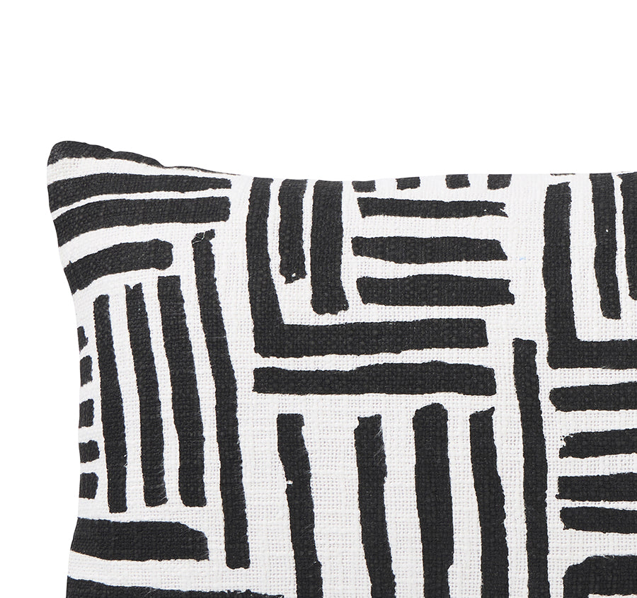 Maya 30x50cm Filled Cushion Black