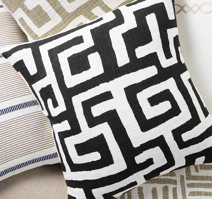 Maya 30x50cm Filled Cushion Black