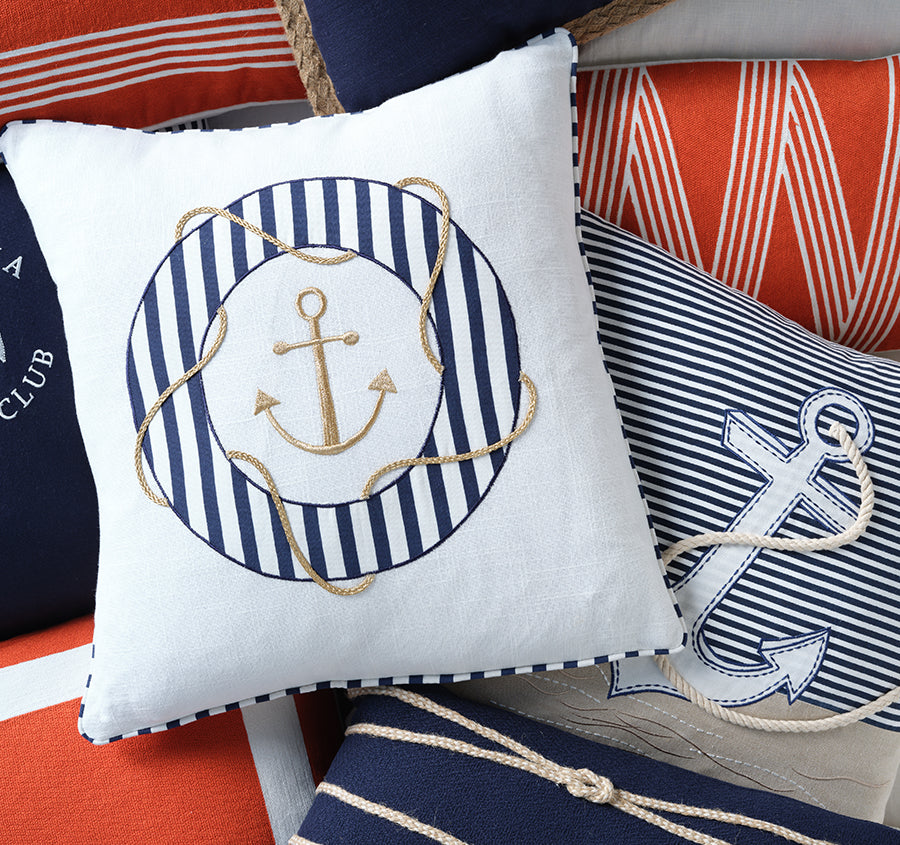 Montauk Anchor 50x50cm Filled Cushion Navy