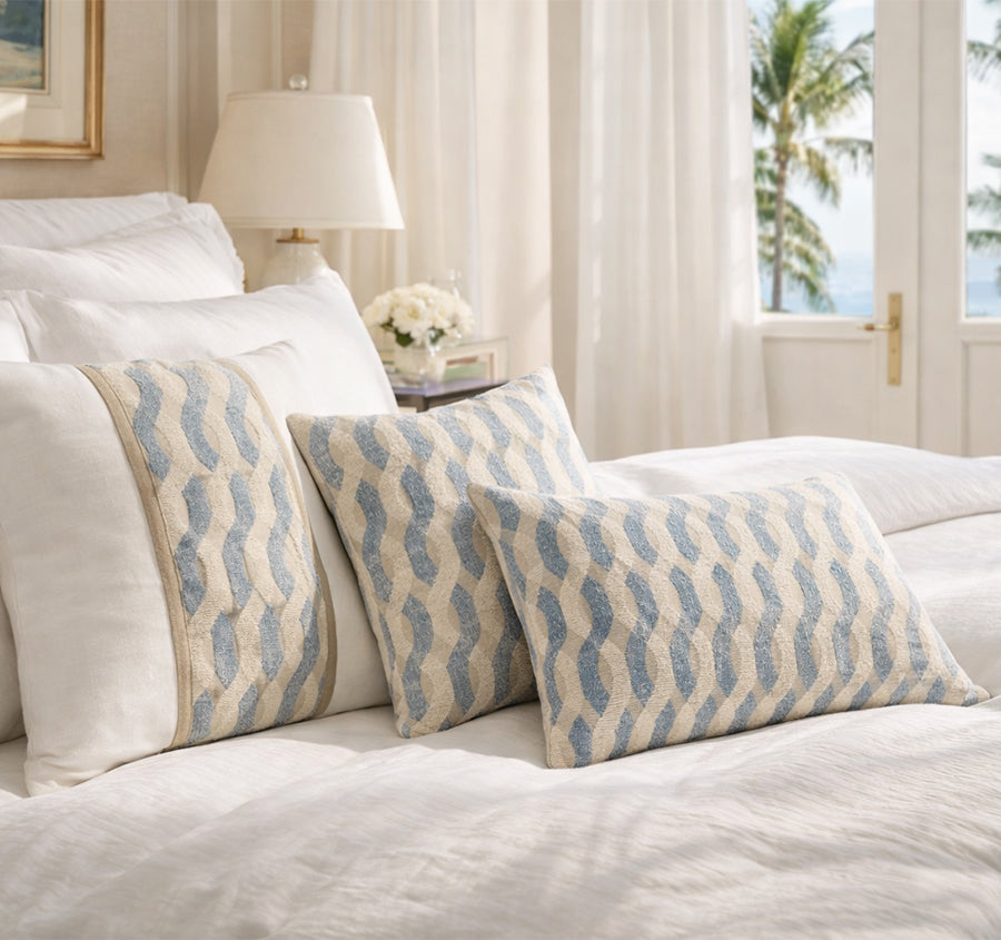 Palm Beach Azure 30x50cm Filled Cushion