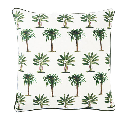 Palmy Raffles 50x50cm Filled Cushion Green