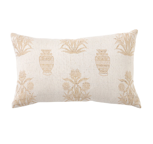 Papyrus Palm 30x50cm Filled Cushion Sand