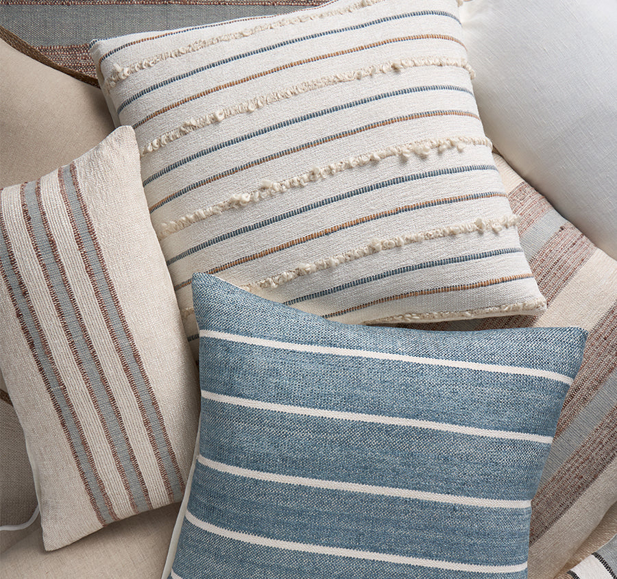 Riviera Mornington Stripe 50x50cm Filled Cushion