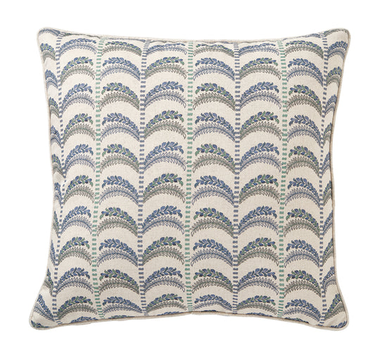 Royale Azul Palm 50x50cm Filled Cushion Blue