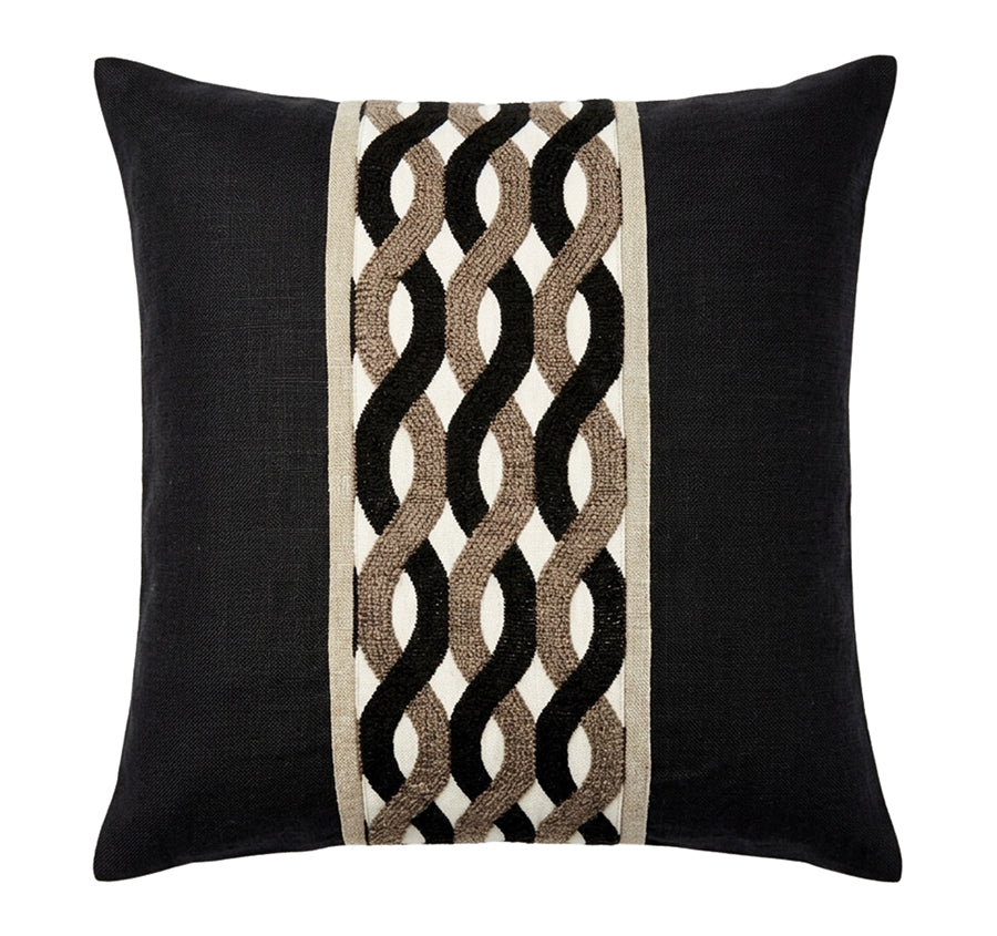 Royale Belmont 50x50cm Filled Cushion Black