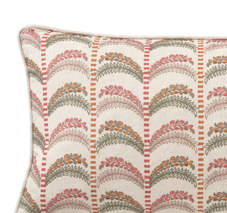 Royale Rosewood Palm 30x50cm Filled Cushion Pink