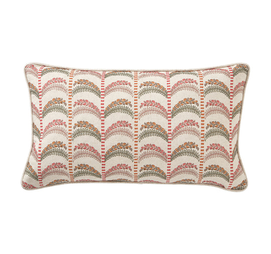 Royale Rosewood Palm 30x50cm Filled Cushion Pink