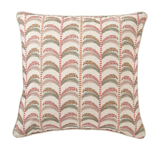 Royale Rosewood Palm 50x50cm Filled Cushion Pink