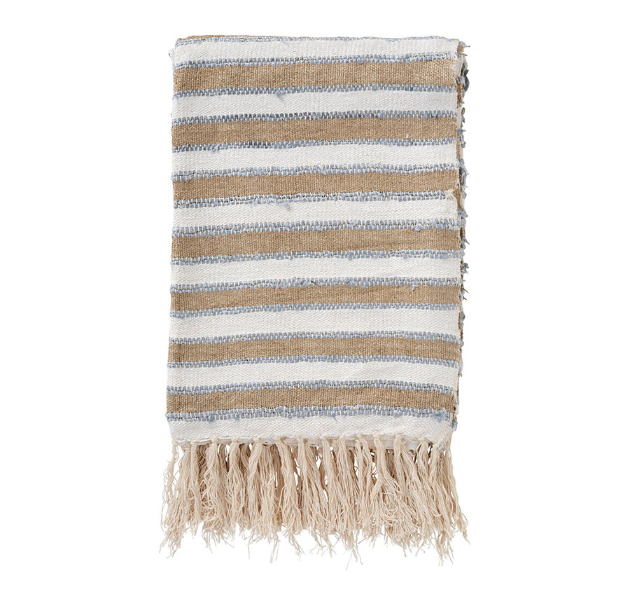 Sorrento 130x170cm Throw Rug Sky Blue