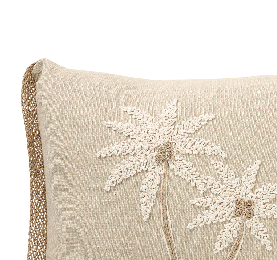 St Barths Palms 30x50cm Filled Cushion Sand