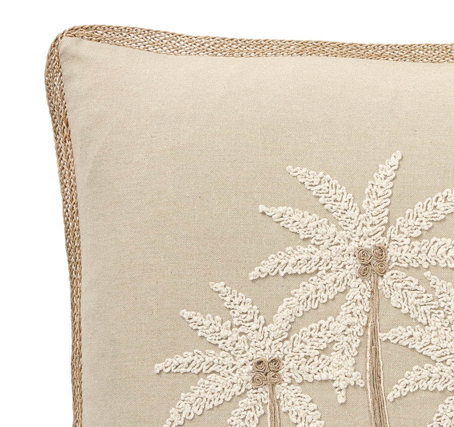 St Barths Palms 50x50cm Filled Cushion Sand