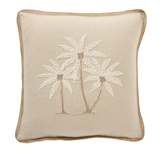 St Barths Palms 50x50cm Filled Cushion Sand