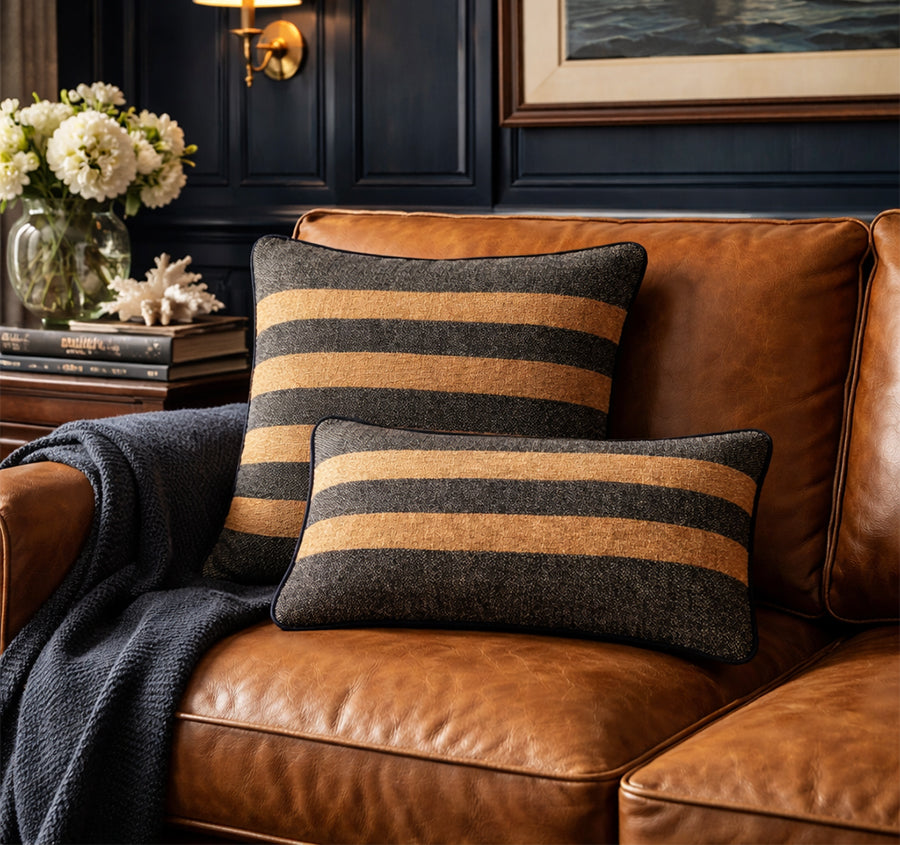 Tobacco Weave 30x50cm Filled Cushion