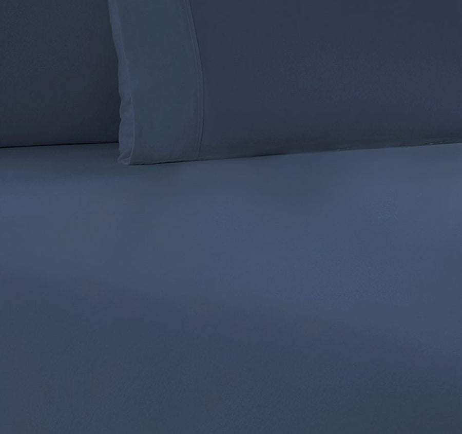 Egyptian Cotton Flannelette Fitted Sheet Combo Set Range Ink