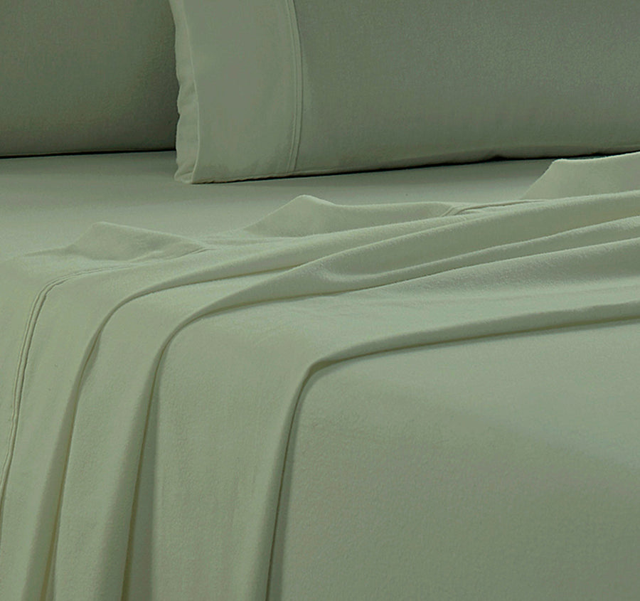 Egyptian Cotton Flannelette Sheet Set Range Juniper
