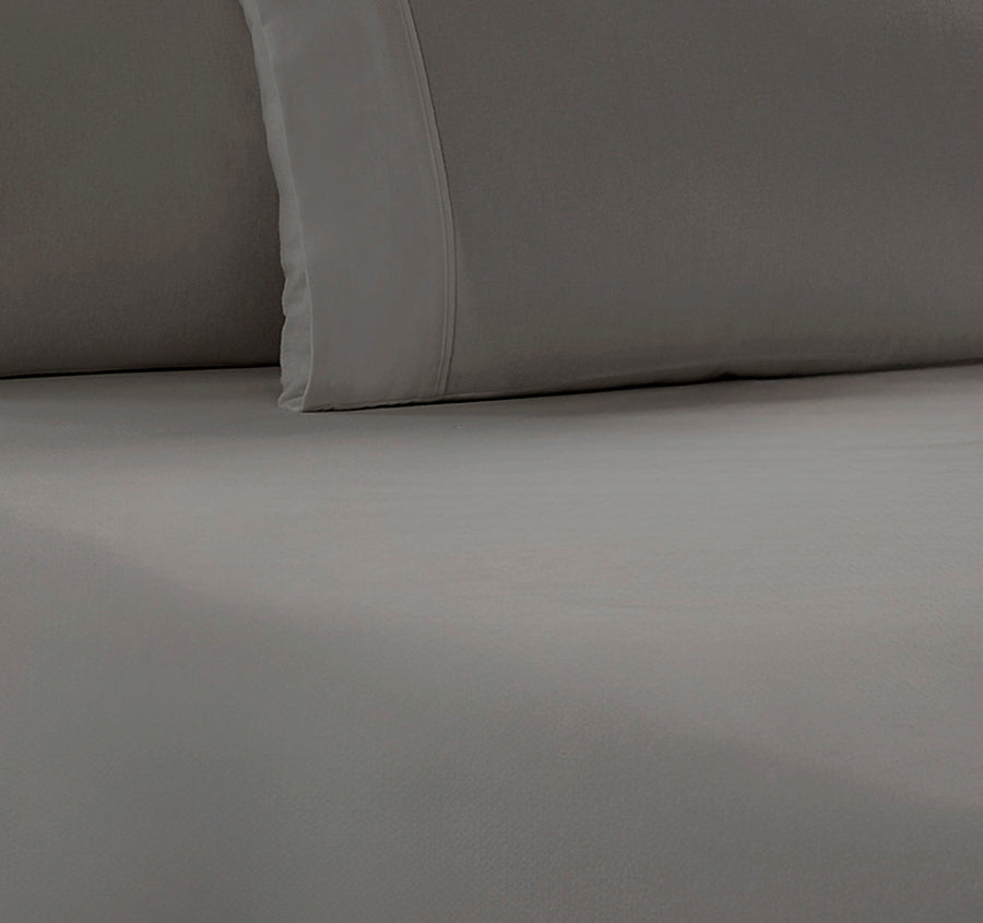 Egyptian Cotton Flannelette Fitted Sheet Combo Set Range Silver