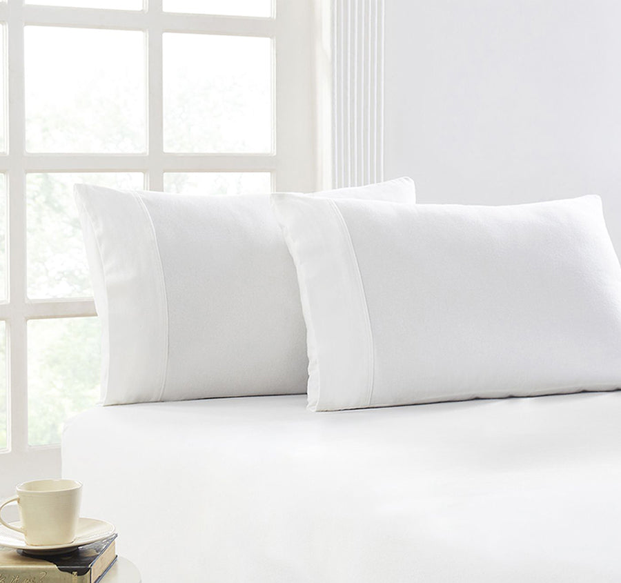 Egyptian Cotton Flannelette Mega Fitted Sheet Combo Range Snowy