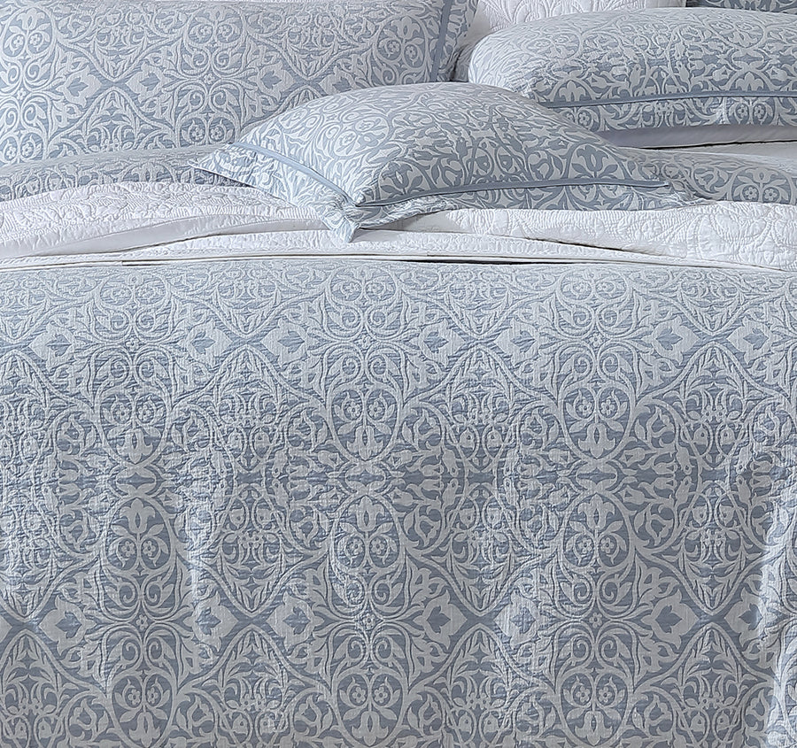 Althea Quilt Cover Set Range Denim