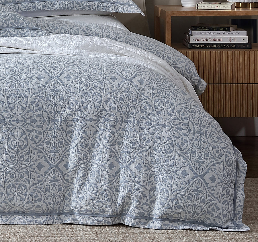 Althea Quilt Cover Set Range Denim