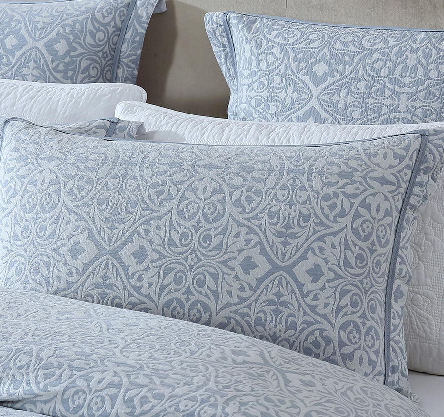 Althea Quilt Cover Set Range Denim