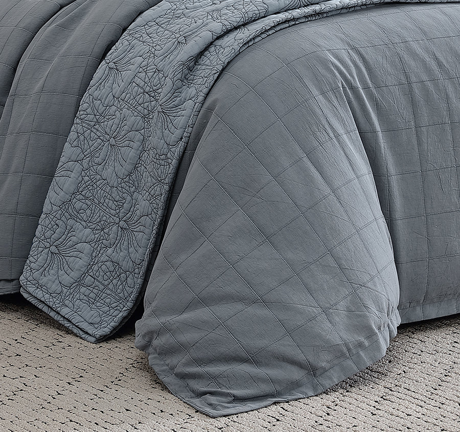 Artemis Quilt Cover Set Range Denim