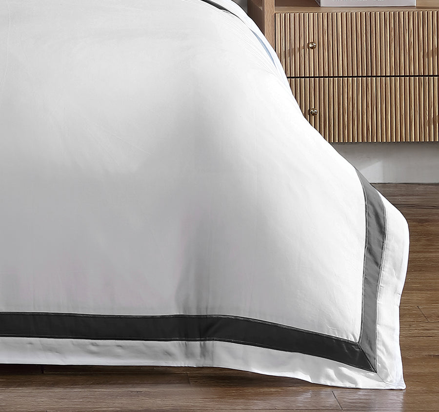Bentley Quilt Cover Set Range Charcoal