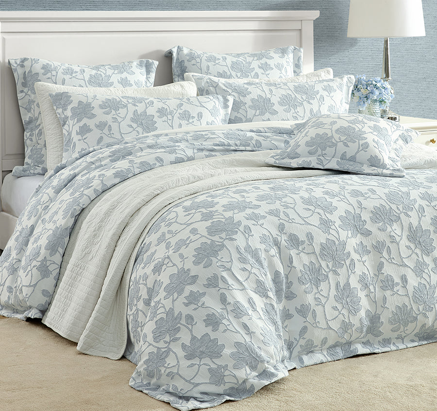 Bloom 45x45cm Filled Cushion Denim