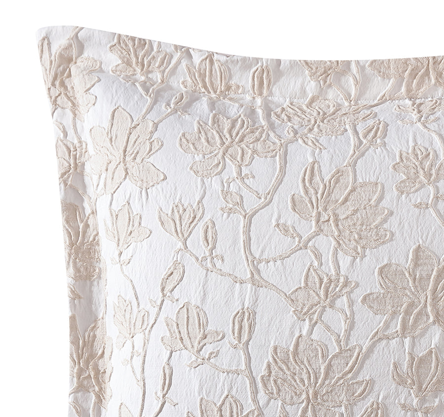 Bloom European Pillowcase Stone