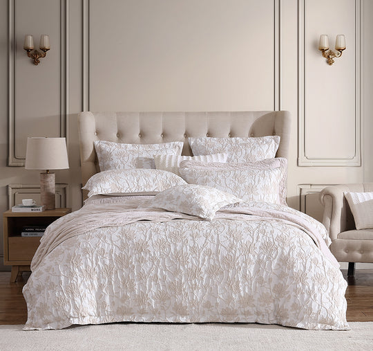 Bloom Quilt Cover Set Range Stone