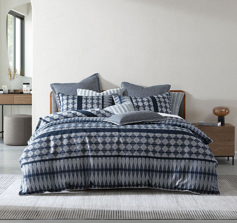 Boyd Quilt Cover Set Range Ink