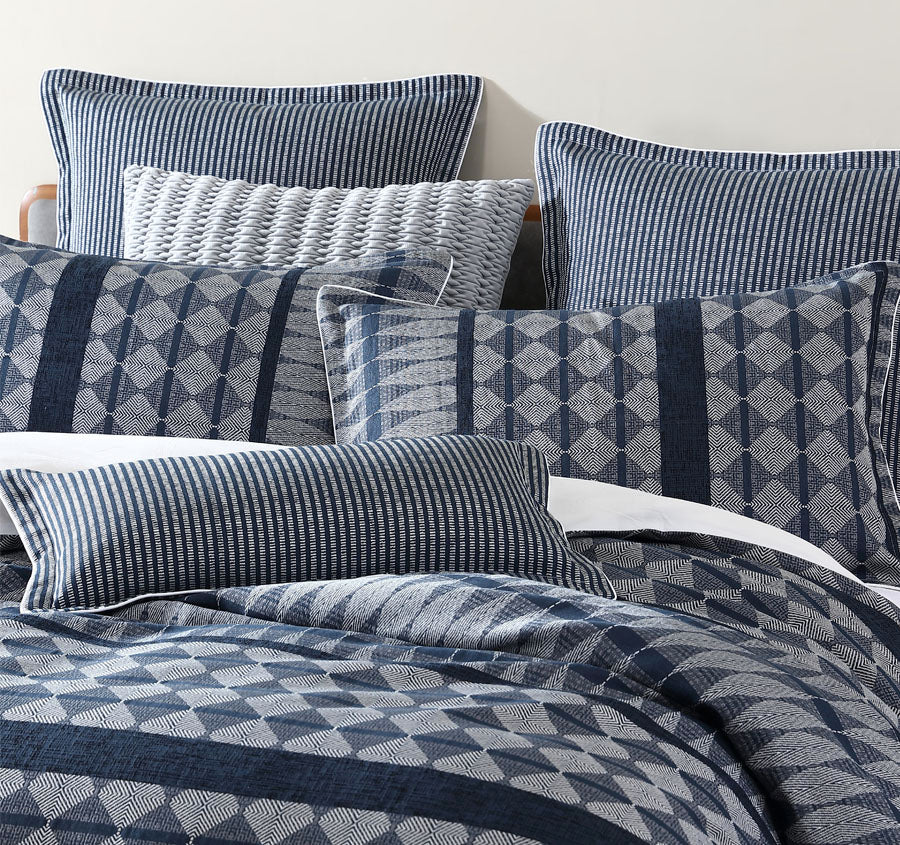 Boyd Quilt Cover Set Range Ink